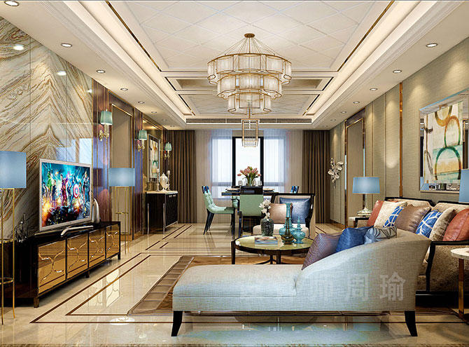 骚逼亚洲世纪江尚三室两厅168平装修设计效果欣赏
